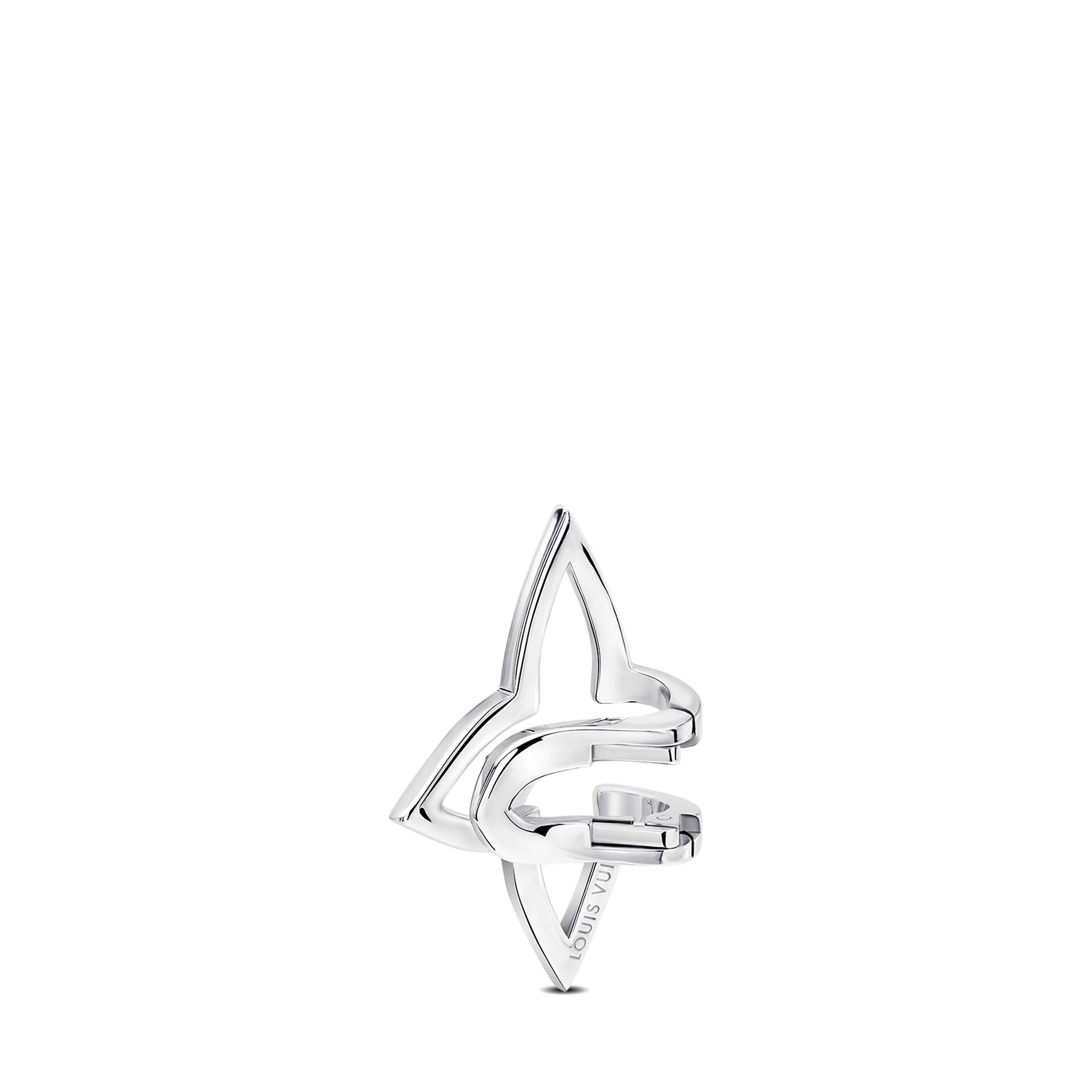 Ombre Blossom Earcuff, White Gold and Diamonds - Jewelry